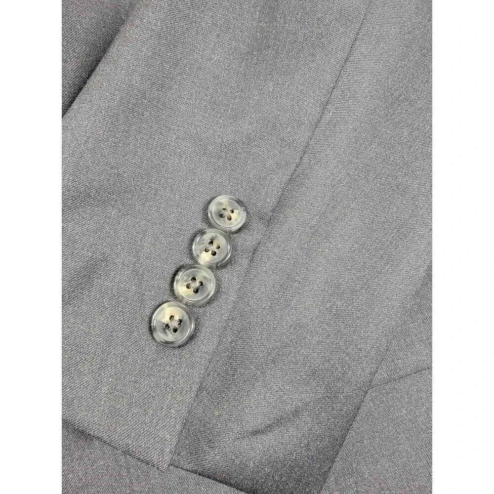 Vintage Hart Schaffner Marx Blazer Jacket Sport Coat Mens‎ 44R Gray Wool USA